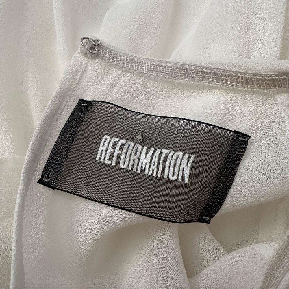 REFORMATION Victoria Dress in Ivory Small - Picture 6 of 8